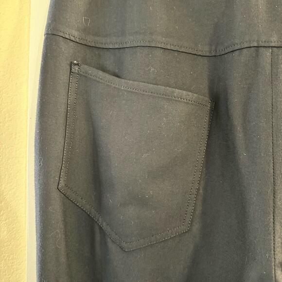 Helmut Lang Cropped Black Women’s Belted Tapered Trousers Pant Size 10 - Picture 4 of 8